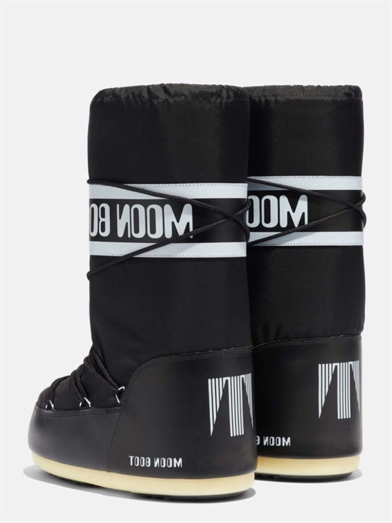 Moon Boot Icon Black Nylon Boots